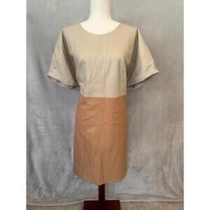 Anthropologie Beige and Tan Dress